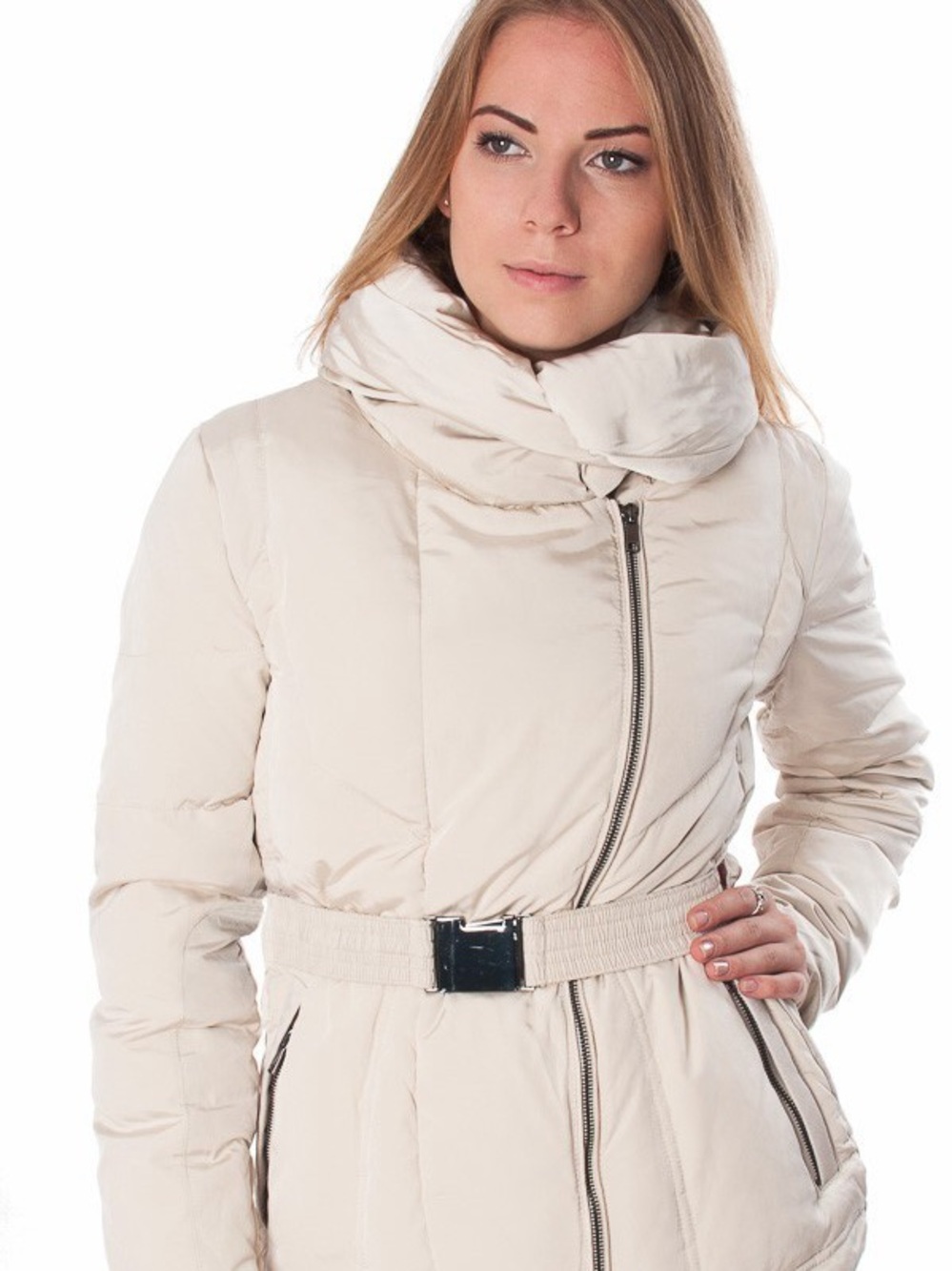 Zara Woman Quilted Down Puffer Jacket L-XL